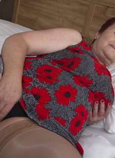 This naughty hairy granny gets it in POV style