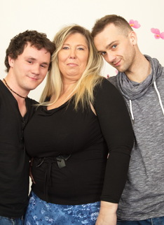 Big breasted BBW taking on two hard cocks