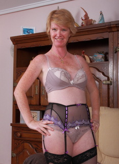 Naughty British housewife getting wet and wild