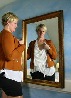 Naughty Blonde Dutch housewife playing with herself