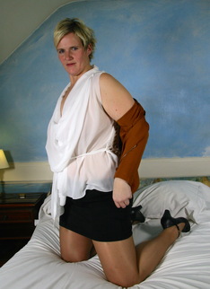 Naughty Blonde Dutch housewife playing with herself