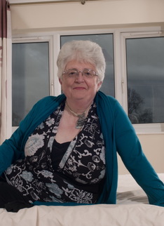 Naughty Big breasted British granny getting frisky
