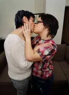 Two horny housewives love to play together