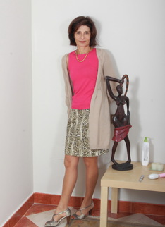 Naughty mature lady playing with herself