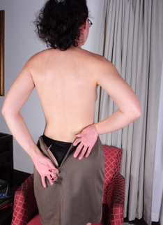 This naughty American housewife loves t strip before getting wet