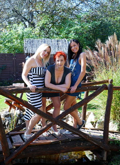 Three old and young lesbians making out and then some