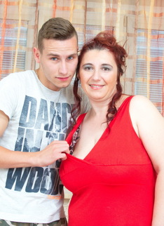 Naughty BBW fooling around with her toy boy