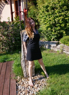 Horny housewife playing in her garden