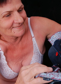 This mature lady loves to fool around with a toy boy