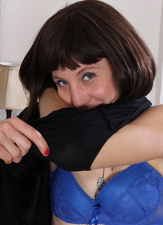 Naughty American housewife playing around
