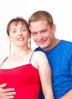 This naughty housewife loves to play with her toy boy