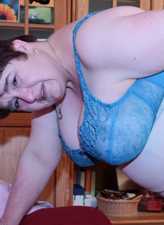 Big German housewife getting frisky