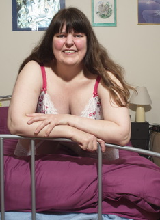 Big mature lady from England goes bananas