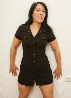 Naughty housewife playing with herself