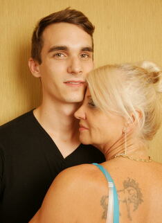 Horny housewife having sex with her toy boy