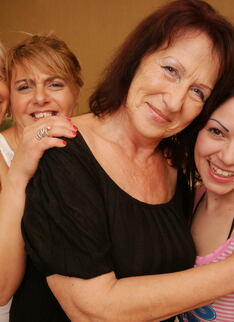 Four Old And Young Lesbians Having A Ball