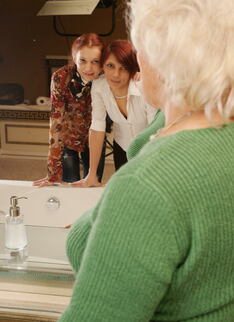 Three Old And Young Lesbians Making Out