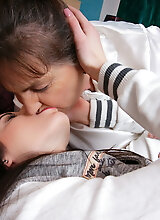 Naughty Old And Young Lesbian Couple Playing