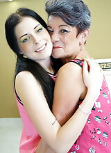 Horny Old And Young Lesbians Fooling Around