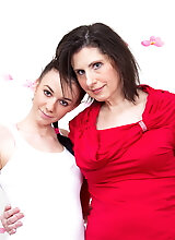 Horny Old And Young Lesbian Couple Playing With Eachother